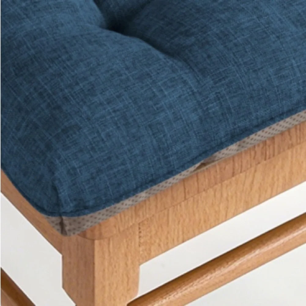Deep Blue Tufted Seat Cushion with grip